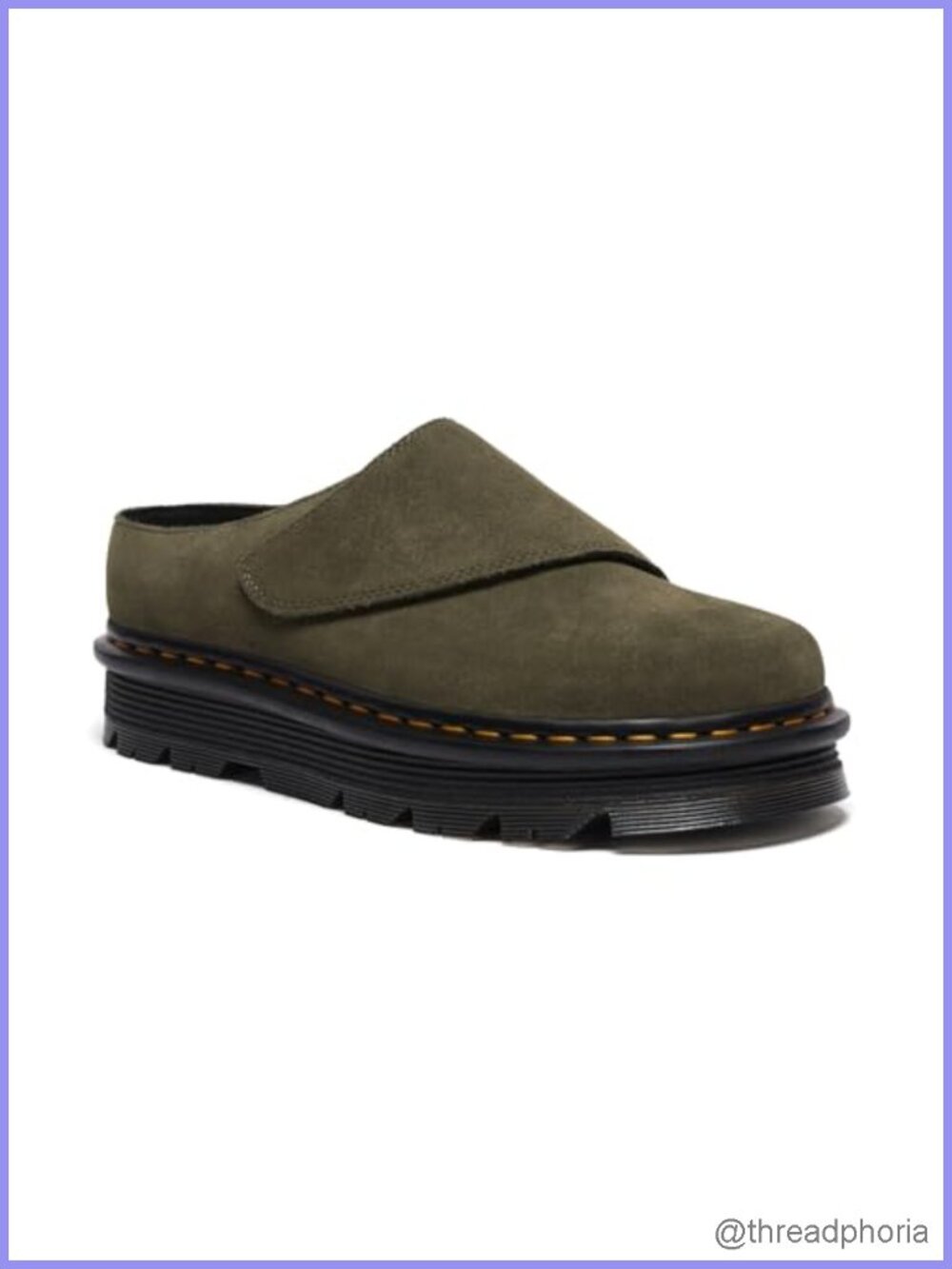 Dr. Martens Zebzag Anywair Mule Suede Platform Slip-On Comfort Shoes